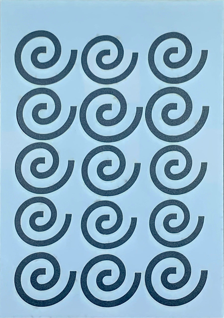 Kaneelbroodjes 4 "x 6" stencil